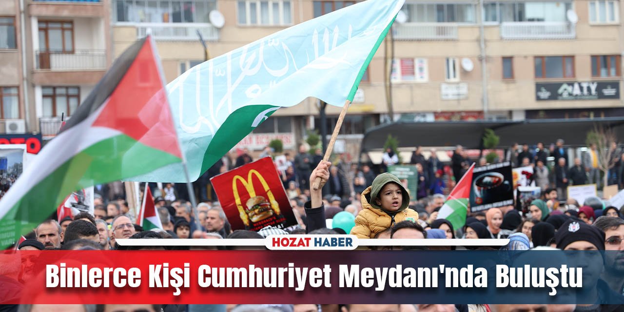 İsrail Zulmüne Karşı Çağrı: Binlerce Kişi Cumhuriyet Meydanı'nda Buluştu!