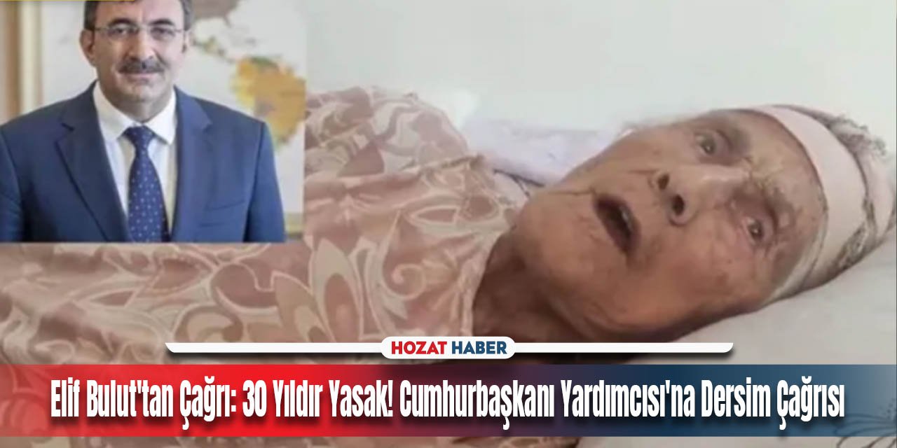 Elif Bulut'tan Çağrı: 30 Yıldır Yasak! Cumhurbaşkanı Yardımcısı'na Dersim Çağrısı