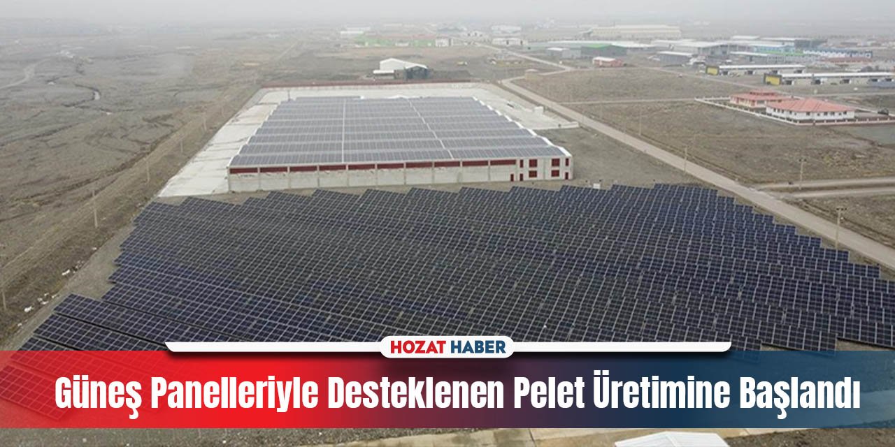 Güneş Panelleriyle Desteklenen Pelet Üretimine Başlandı