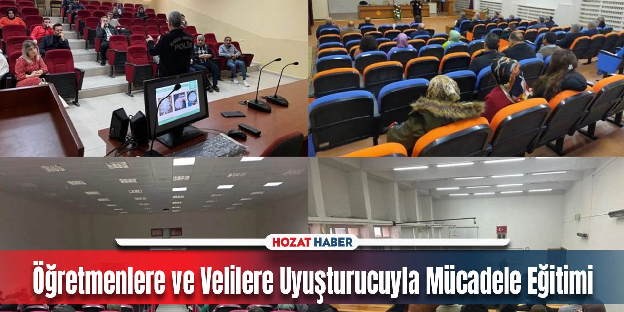 Velilere ve Öğretmenlere Uyuşturucuyla Mücadelede Rehberlik Eğitimi Verdi