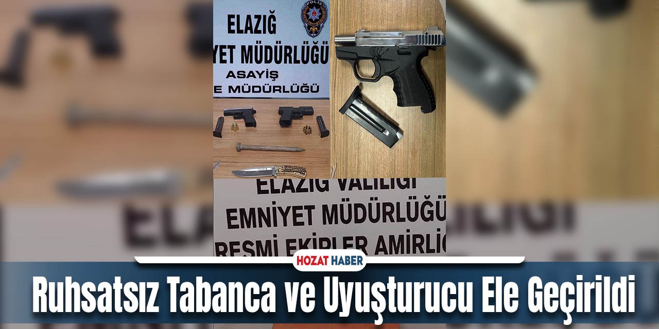 9 Şüpheli Yakalandı, Ruhsatsız Tabanca ve Uyuşturucu Ele Geçirildi