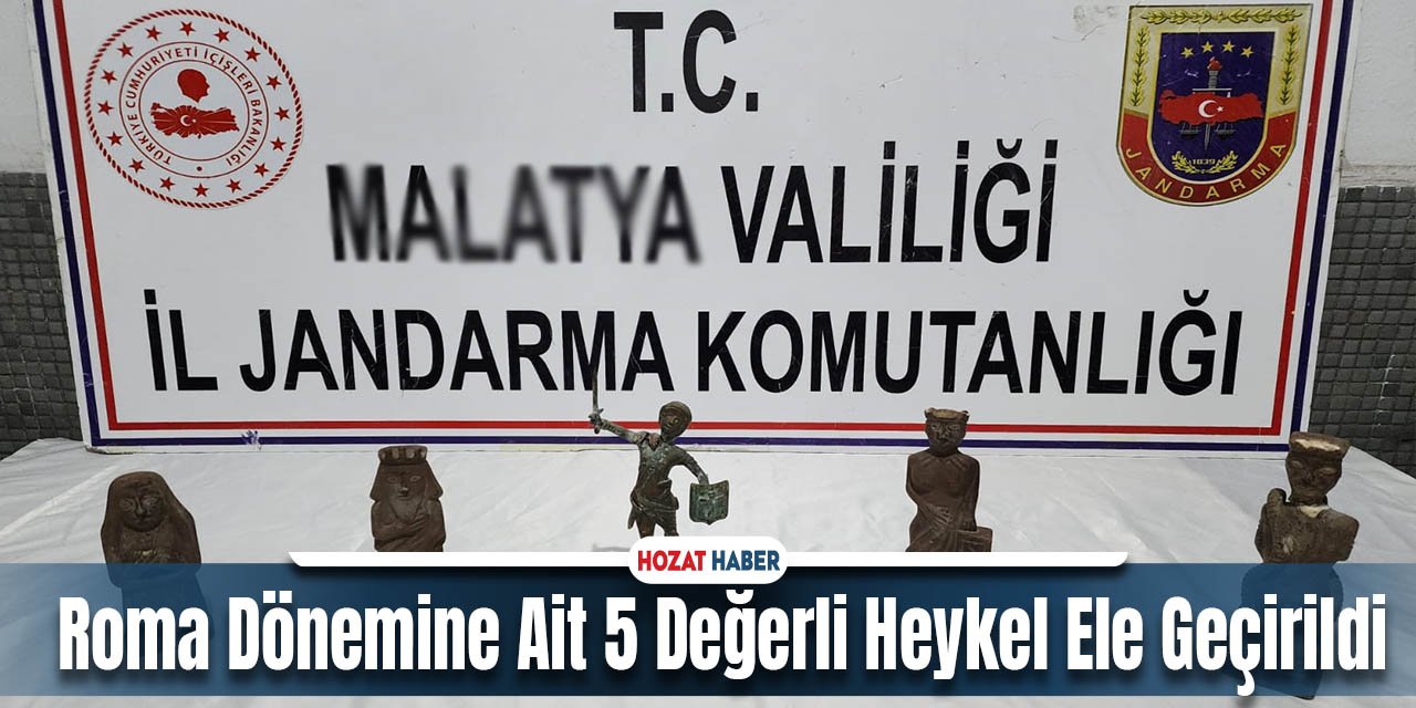 Roma Dönemine Ait 5 Değerli Heykel Ele Geçirildi