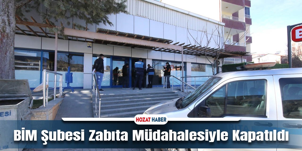 BİM Şubesi Zabıta Müdahalesiyle Kapatıldı