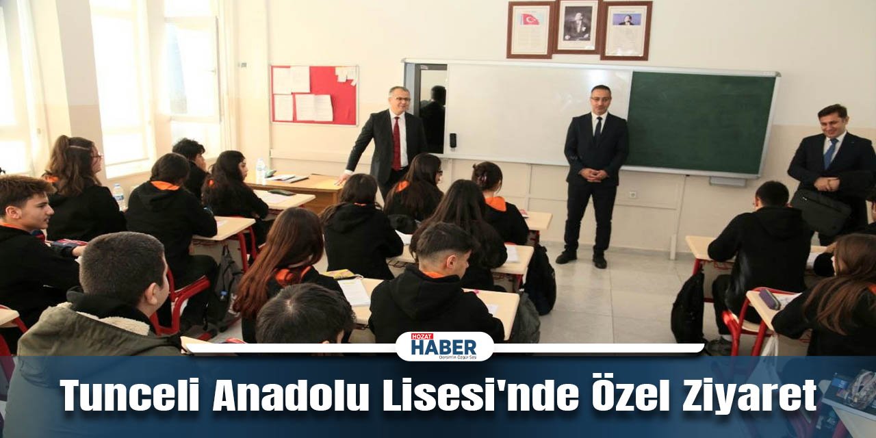 Genel Müdürler Tunceli Anadolu Lisesi'nde Öğrencilerle Buluştu