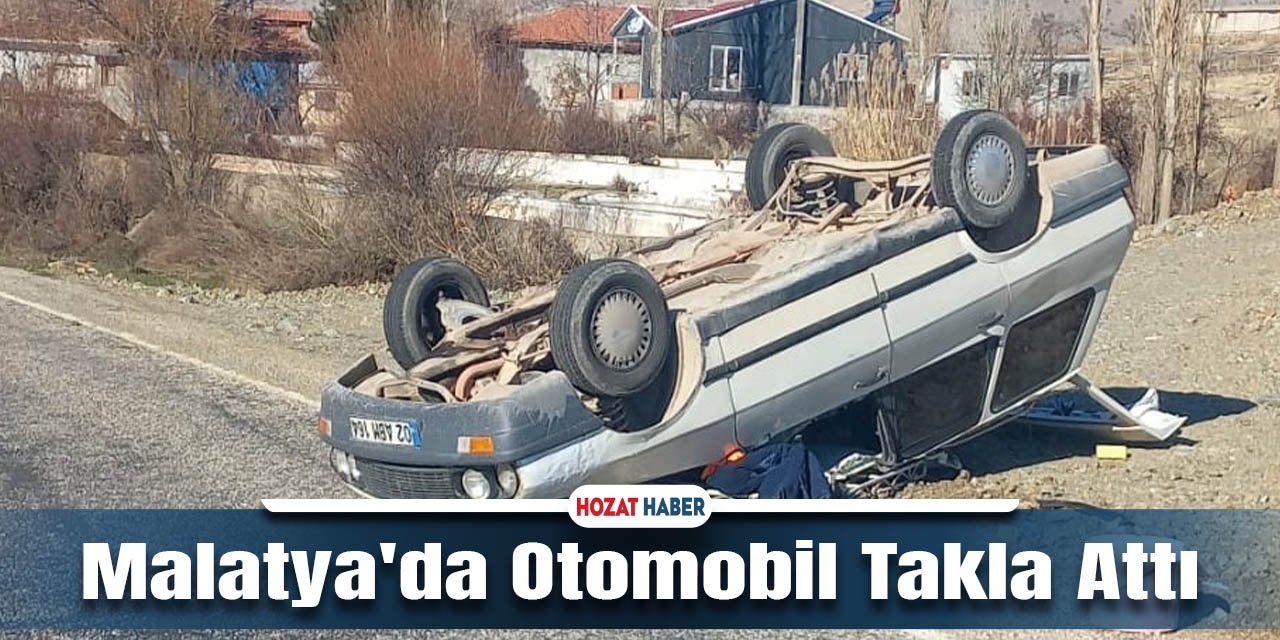 Malatya-Artova Karayolunda Kaza: Otomobil Takla Attı, Yaralı Var