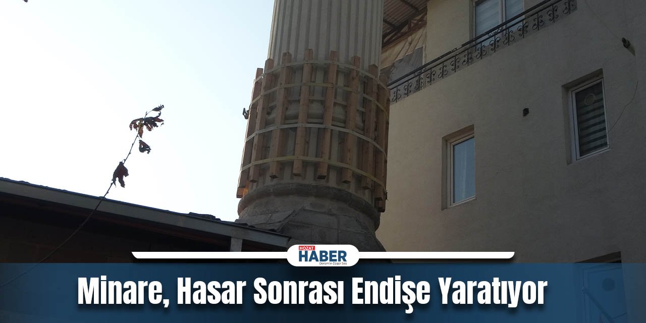 Cami Minaresi Endişe Yaratıyor