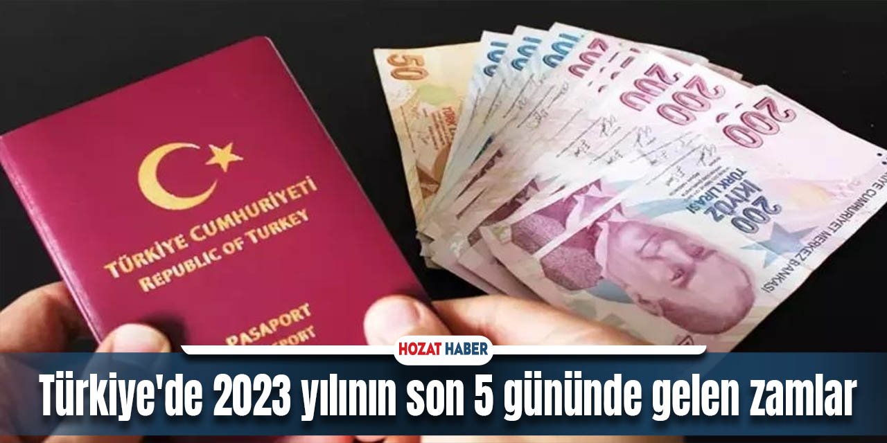 Türkiye'de 2023 Yılının Son 5 Gününde Gelen Zamlar Dikkat Çekti