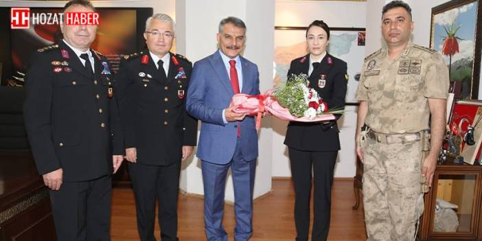 "Jandarma Teşkilatı, 184. Kuruluş Yıl Dönümünde Vali Mehmet Ali Özkan'ı Ziyaret Etti"