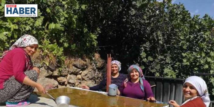 "Kemaliye'de Kadınlar, İmece Usulüyle Pestil ve Pekmez Üretimi Yaparak Geçim Sağlıyor"