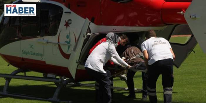 KOAH hastasının imdadına ambulans helikopter yetişti