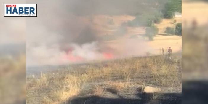 Tunceli'deki Otluk Yangını, Ormana Sıçramadan Söndürüldü"