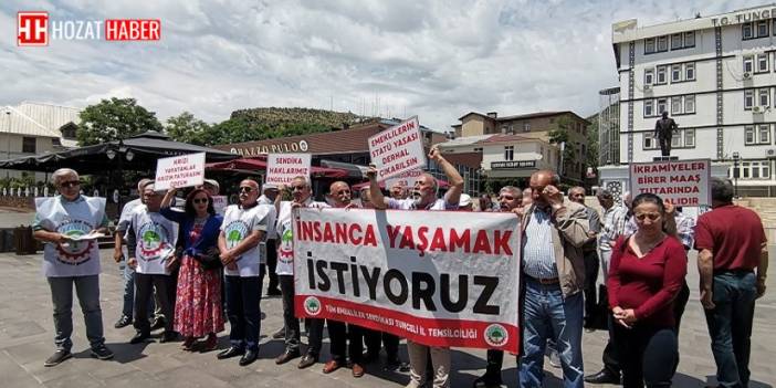 Tunceli’de emekliler tepkili: Açlığa mahkum edildik
